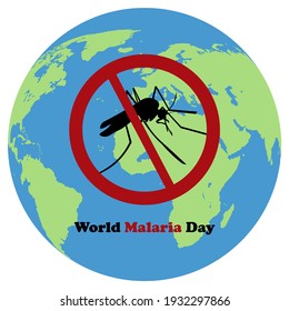 World Malaria Day ,Vector Illustration