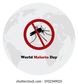 World Malaria Day ,Vector Illustration