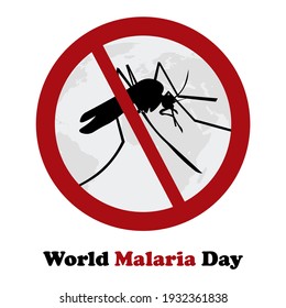 World Malaria Day ,Vector Illustration