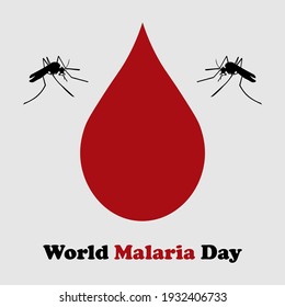 World Malaria Day ,Vector Illustration