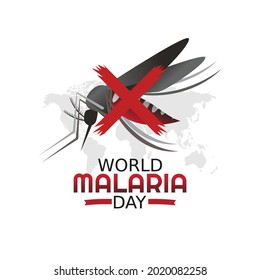 World Malaria Day Vector Illustration. Suitable for greeting card poster and banner.
