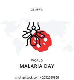World Malaria Day, Vector illustration design.

