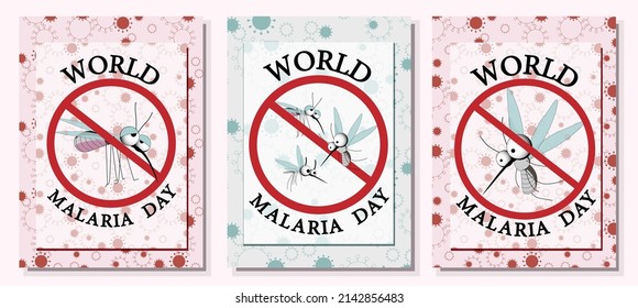World malaria day vector, illustration of malaria, and the world for design world malaria day.vector banner and poster design.