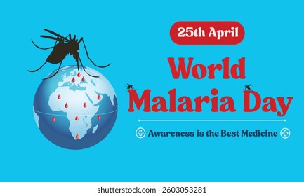 World Malaria Day Vector Illustration