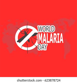 World Malaria Day Vector Illustration. Suitable for greeting card, poster and banner.