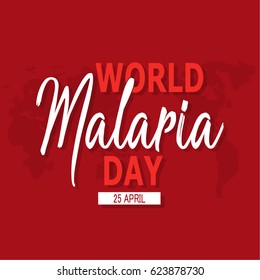 World Malaria Day Vector Illustration. Suitable for greeting card, poster and banner.