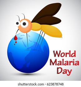 World Malaria Day Vector Illustration. Suitable for greeting card, poster and banner.
