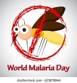 World Malaria Day Vector Illustration. Suitable for greeting card, poster and banner.