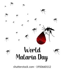 World Malaria Day Web Banner Concept. Illustration Vector