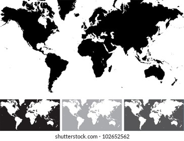 World map.
