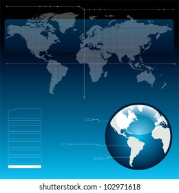 World map.