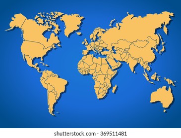 87,366 Globe country map outline Images, Stock Photos & Vectors ...