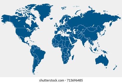 World map.