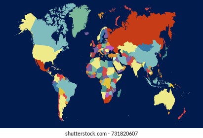 World map.