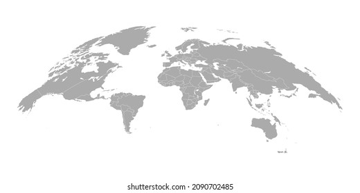 World map. 3D globe world map. Vector Illustration