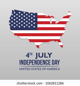 WORLD MAP 4TH JULY INDEPENDENCE DAY USA