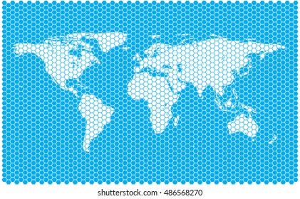 world map. abstract world map.