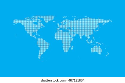world map. abstract world map.