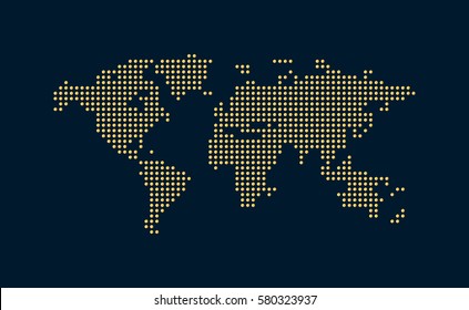World map abstract background, vector illustration