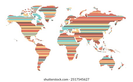 world map abstract design.Horizontal bright colors.international,sign,art,region,city,contour,nation,infographic,political,concept,outline.