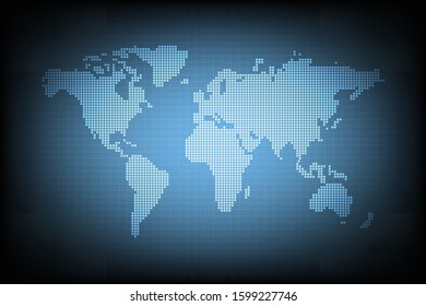 A World map Abstract graphic Vector illustration.