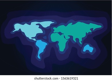 world map abstract vector dark illustration