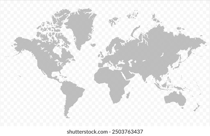 world map accurate scale transparent-02, world map vector image, modern world map, Illustration, eps 10, worldwide, all continents, all contries, world wide project