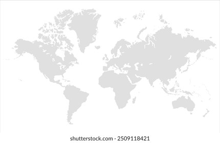 World map accurate scale-09, world map vector image, modern world map, Illustration, eps 10, worldwide, all continents, all contries, world wide project