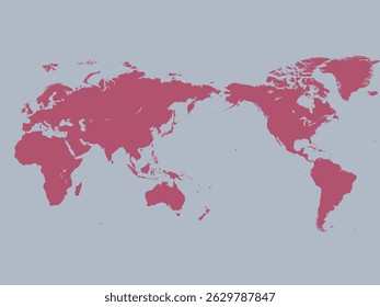 Mapa mundial con los 5 continentes