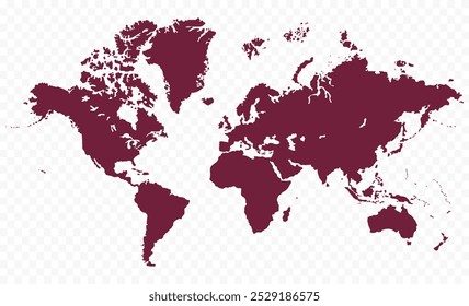 mapa del mundo alpha canvas-01, siluetas mapa del mundo, mapa del mundo moderno gráfico, países Siluetas Ilustraciones de stock, Vectores