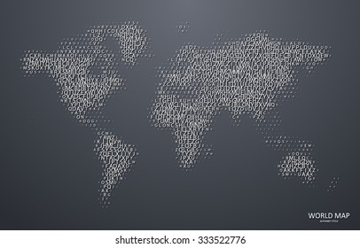 World Map of Alphabets