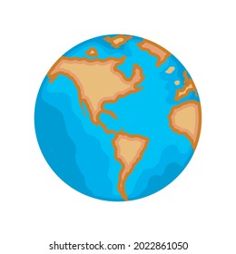 world map america icon isolated