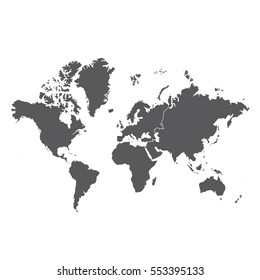World map with Antarctica svg