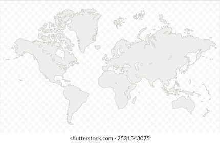 mapa do mundo arte outline-11, silhuetas mapa do mundo, mapa do mundo moderno gráfico, Países Silhuetas Ilustrações de Stock, Vetores