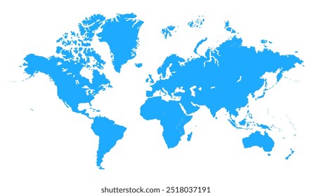 mapa do mundo ásia 02, silhuetas mapa do mundo, mapa do mundo moderno gráfico, Países Silhuetas Stock Illustrations, Vetores