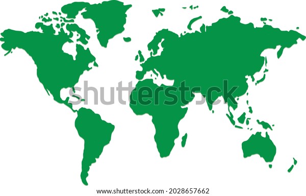 World Map Atlas Globe Vector Stock Vector (Royalty Free) 2028657662 ...