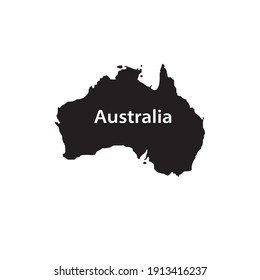 World map Australia illustration. Vector picture. Australia map.