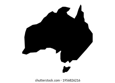 World map Australia illustration. Vector picture. Australia map.