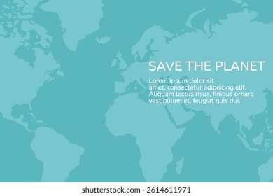 World map background, environmental concept
