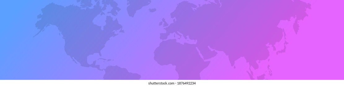 World map background gradient. World map template for your website or store. Vector illustration EPS 10