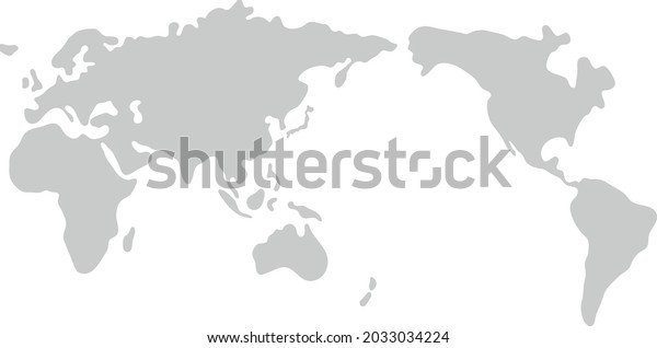 World map background material. Simple vector illustration.