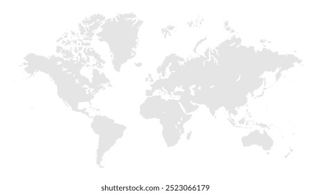 Fondo del mapa del mundo, mapa del mundo moderno, siluetas, todos los países, proyecto del mapa del mundo, mapa ilustrado de Vector