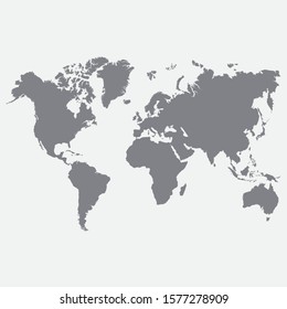 world map background. Silhouette of World Map Vector