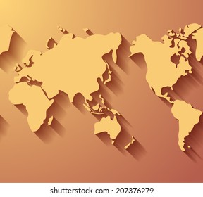 World map background. Vector eps10