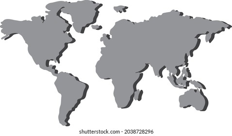 mapa mundial en blanco y negro