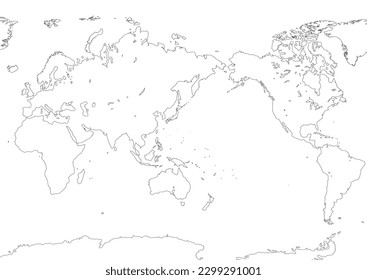 World map (blank map)
no borders