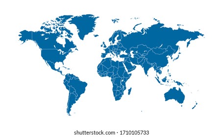 map of the world with country borders World Map Country Borders Images Stock Photos Vectors map of the world with country borders