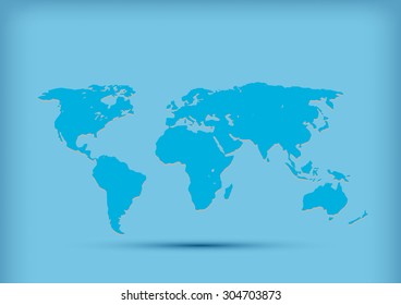 World Map. Business Infographics. Vector Graphs Elements. Infographic Element. Vector Illustration