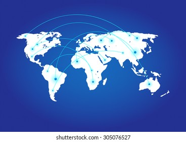 World Map. Business Infographics. Vector Graphs Elements. Infographic Element. Vector Illustration