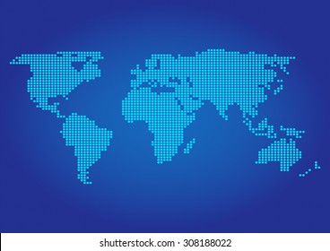World Map. Business Infographics. Vector Graphs Elements. Infographic Element. Vector Illustration